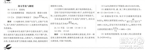 学习方法报2023-2024学年九年级化学上册人教广东版①-④期小报参考答案