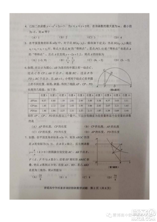 山东淄博2023年高一上学期数学学科素养检测数学试题答案 山东淄博2023年高一上学期数学学科素养检测数学试题答案