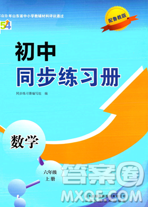 山东科学技术出版社2023年秋初中同步练习册六年级数学上册鲁教版答案