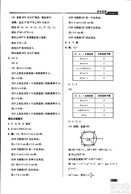 人民教育出版社2023年秋初中同步练习册九年级数学上册人教版答案