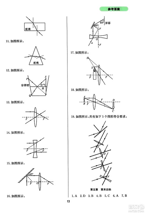 四川教育出版社2023年秋新课程实践与探究丛书八年级物理上册人教版答案 四川教育出版社2023年秋新课程实践与探究丛书八年级物理上册人教版答案