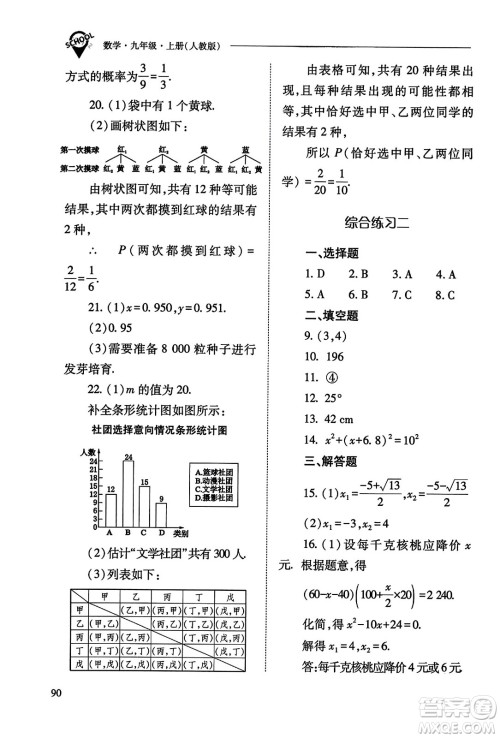 山西教育出版社2023年秋新课程问题解决导学方案九年级数学上册人教版答案 山西教育出版社2023年秋新课程问题解决导学方案九年级数学上册人教版答案