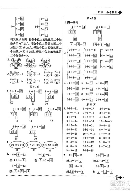 龙门书局2023年秋黄冈小状元同步计算天天练一年级数学上册人教版答案 龙门书局2023年秋黄冈小状元同步计算天天练一年级数学上册人教版答案