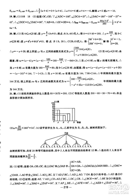 江西教育出版社2023年秋名师测控九年级数学上册人教版答案