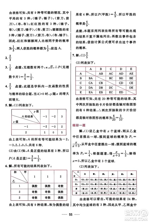 吉林教育出版社2023年秋三维数字课堂九年级数学上册人教版答案 吉林教育出版社2023年秋三维数字课堂九年级数学上册人教版答案