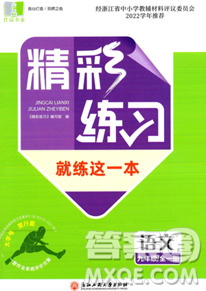 浙江工商大学出版社2023年秋精彩练习就练这一本九年级语文全一册通用版答案