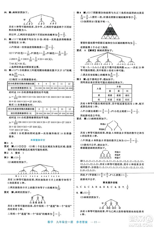 浙江工商大学出版社2023年秋精彩练习就练这一本九年级数学全一册通用版答案