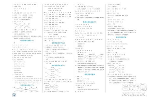 沈阳出版社2023年秋黄冈名卷一年级语文上册人教版参考答案 沈阳出版社2023年秋黄冈名卷一年级语文上册人教版参考答案