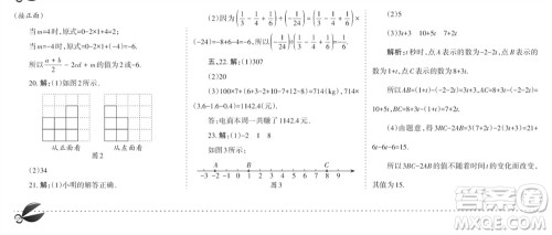 学习方法报2023-2024学年七年级数学上册北师大广东版④-⑥期小报参考答案