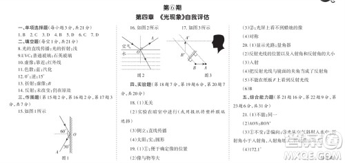 学习方法报2023-2024学年八年级物理上册人教广东版④-⑥期小报参考答案