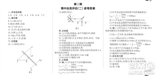 学习方法报2023-2024学年八年级物理上册粤沪广东版④-⑥期小报参考答案