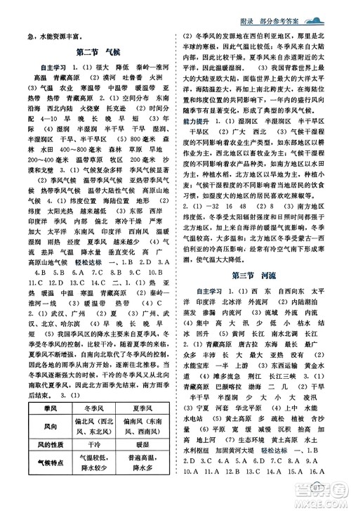 广西教育出版社2023年秋自主学习能力测评八年级地理上册人教版答案 广西教育出版社2023年秋自主学习能力测评八年级地理上册人教版答案