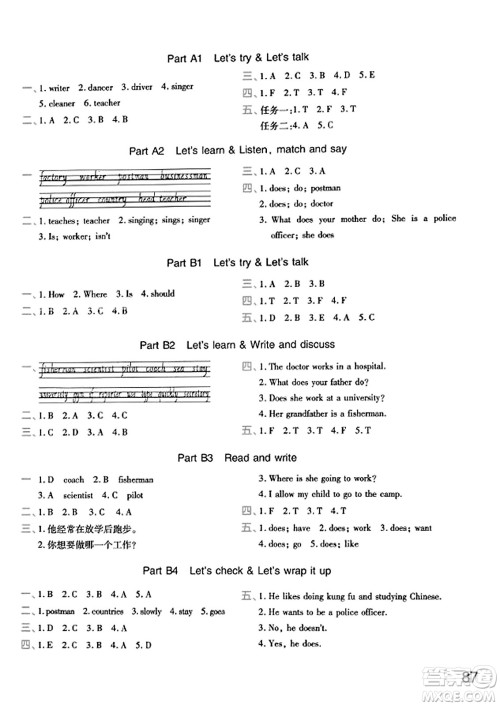 陕西师范大学出版总社有限公司2023年秋黄冈同步练一日一练六年级英语上册人教PEP版答案