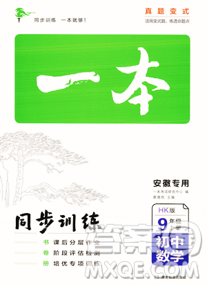 湖南教育出版社2023年秋一本同步训练九年级数学上册沪科版安徽专版答案 湖南教育出版社2023年秋一本同步训练九年级数学上册沪科版安徽专版答案