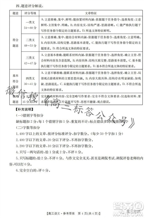 2024届山西金太阳高三10月联考语文试卷答案 2024届山西金太阳高三10月联考语文试卷答案