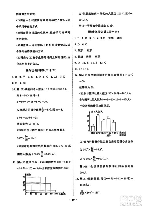 山东教育出版社2023年秋初中同步练习册分层卷七年级数学上册北师大版答案 山东教育出版社2023年秋初中同步练习册分层卷七年级数学上册北师大版答案