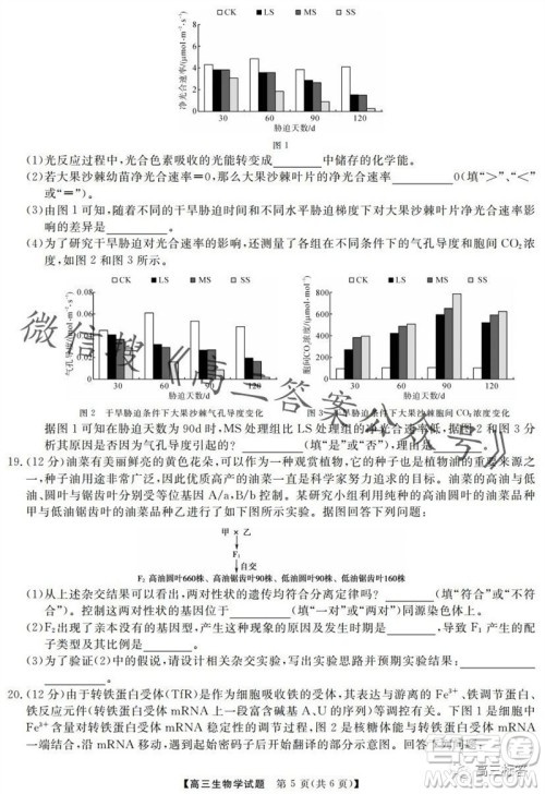 三湘名校教育联盟2024届高三10月大联考生物试题及答案 三湘名校教育联盟2024届高三10月大联考生物试题及答案