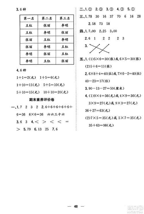 合肥工业大学出版社2023年秋快乐学习小学数学随堂练二年级数学上册人教版答案 合肥工业大学出版社2023年秋快乐学习小学数学随堂练二年级数学上册人教版答案