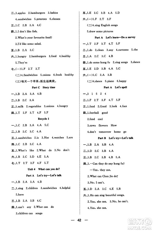 合肥工业大学出版社2023年秋快乐学习小学英语随堂练五年级英语上册人教PEP版答案 合肥工业大学出版社2023年秋快乐学习小学英语随堂练五年级英语上册人教PEP版答案