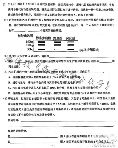 2023年秋鄂东南省级示范高中教育教学改革联盟学校期中联考高三生物试题答案