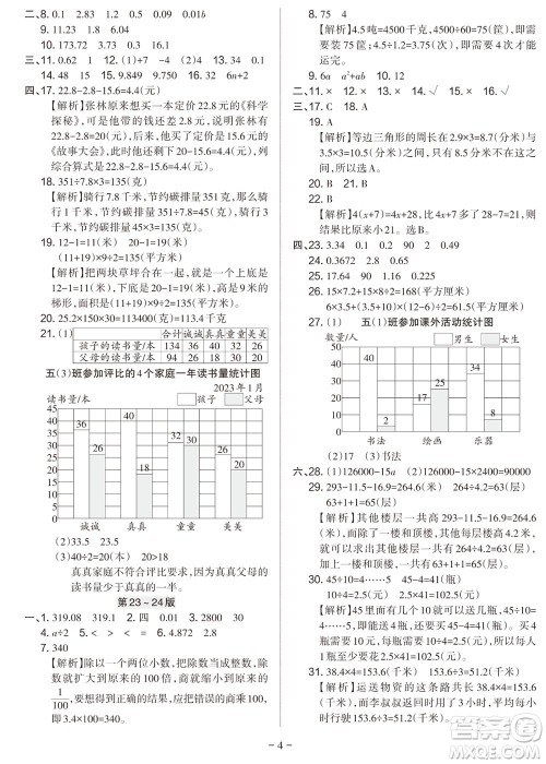 2023年秋学习方法报小学数学五年级上册苏教版期末专号参考答案 2023年秋学习方法报小学数学五年级上册苏教版期末专号参考答案