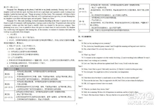 2024届山东省高三年级适应性联考一英语试题答案 2024届山东省高三年级适应性联考一英语试题答案