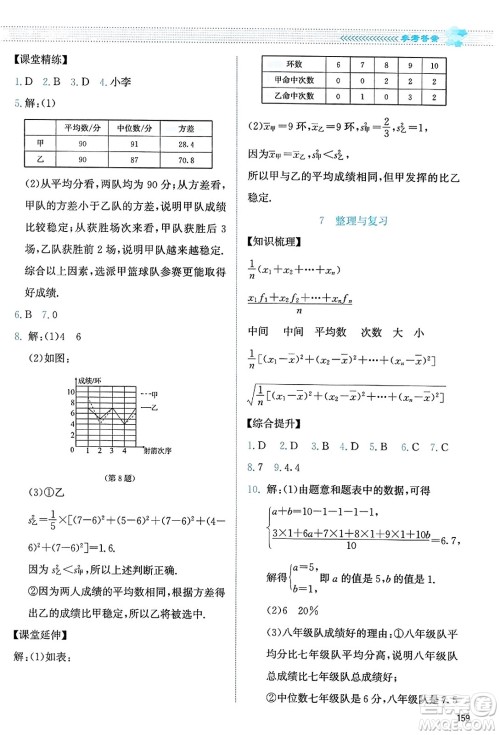 北京师范大学出版社2023年秋课堂精练八年级数学上册北师大版答案