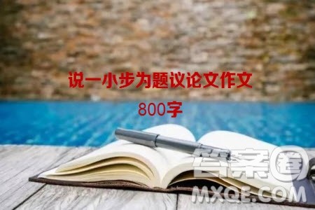 说一小步为题议论文作文800字 关于说一小步为题的议论文作文800字