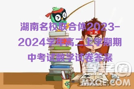 湖南名校联合体2023-2024学年高二上学期期中考试数学试卷答案