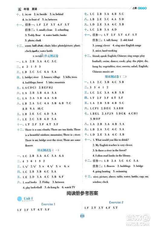 延边人民出版社2023年秋优秀生作业本五年级英语上册人教PEP版答案 延边人民出版社2023年秋优秀生作业本五年级英语上册人教PEP版答案