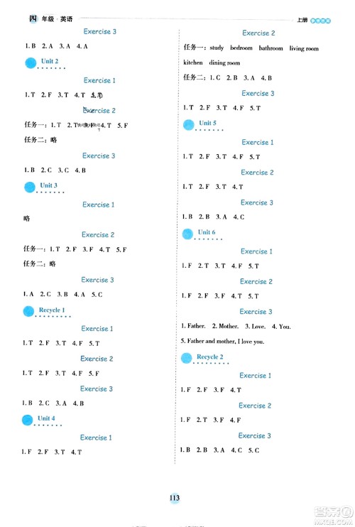 延边人民出版社2023年秋优秀生作业本四年级英语上册人教PEP版答案 延边人民出版社2023年秋优秀生作业本四年级英语上册人教PEP版答案