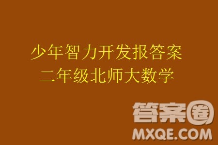 2023年秋少年智力开发报二年级数学上册北师大版第13-16期答案