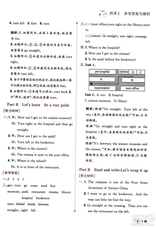龙门书局2023年秋黄冈小状元练重点培优同步作业六年级英语上册人教PEP版答案