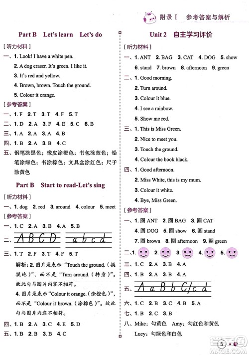龙门书局2023年秋黄冈小状元练重点培优同步作业三年级英语上册人教PEP版答案 龙门书局2023年秋黄冈小状元练重点培优同步作业三年级英语上册人教PEP版答案