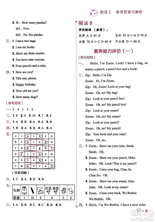 龙门书局2023年秋黄冈小状元练重点培优同步作业三年级英语上册人教PEP版答案 龙门书局2023年秋黄冈小状元练重点培优同步作业三年级英语上册人教PEP版答案