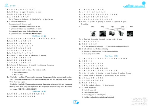 浙江工商大学出版社2023年秋学力测评小学生单元测试卷六年级英语上册人教版答案