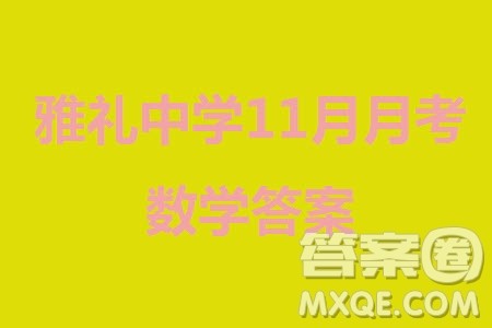 炎德英才大联考雅礼中学2024届高三11月月考试卷三数学答案 炎德英才大联考雅礼中学2024届高三11月月考试卷三数学答案