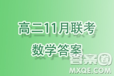 广东省部分名校2023-2024学年高二上学期11月联考数学试题答案 广东省部分名校2023-2024学年高二上学期11月联考数学试题答案