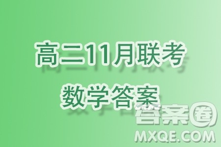 广东省部分名校2023-2024学年高二上学期11月联考数学试题答案