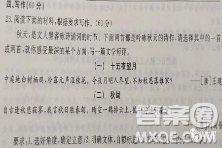 吟咏秋天的诗作文学短评作文700字 关于吟咏秋天的诗作文学短评作文700字