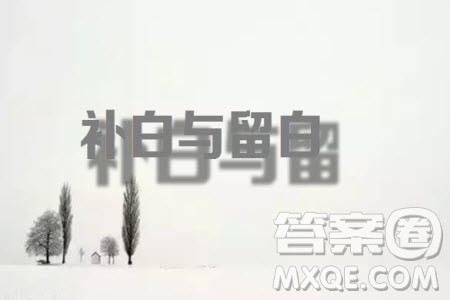 补白与留白材料作文800字 关于补白与留白的材料作文800字 补白与留白材料作文800字 关于补白与留白的材料作文800字