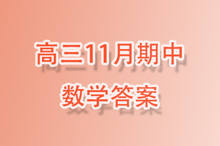 福建龙岩名校2023-2024学年高三上学期期中考试数学试题答案