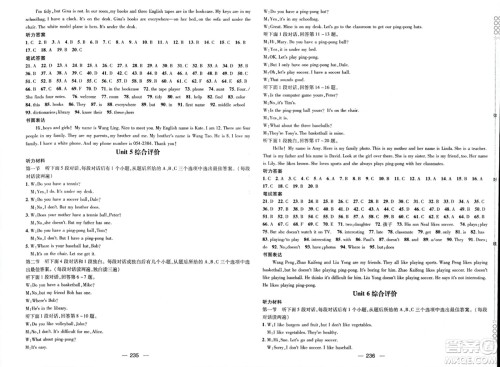 江西教育出版社2023年秋名师测控七年级英语上册人教版四川专版答案