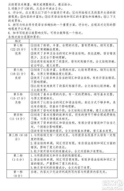 2024届山东普高大联考高三上学期11月联合质量测评英语答案