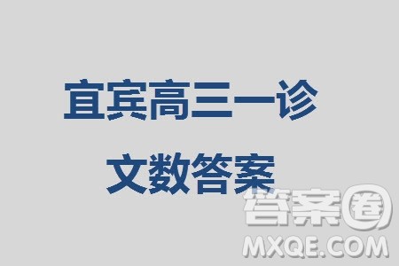 宜宾市2021级高三上学期11月第一次诊断性考试文科数学参考答案