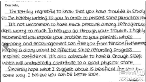 高一学习压力大的回信英语作文 关于高一学习压力大英语作文 高一学习压力大的回信英语作文 关于高一学习压力大英语作文