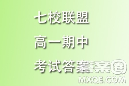 台金七校联盟2023学年高一上学期11月期中联考数学试题答案