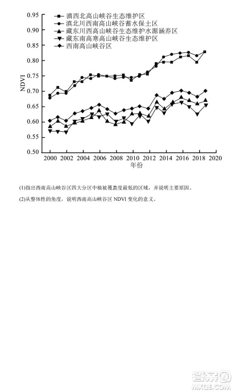 2023年11月湖南岳汨联考高三期中考试地理参考答案