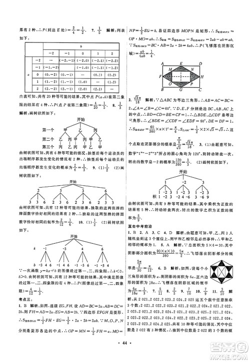 江苏人民出版社2023年秋课时提优计划作业本九年级数学上册苏科版答案 江苏人民出版社2023年秋课时提优计划作业本九年级数学上册苏科版答案