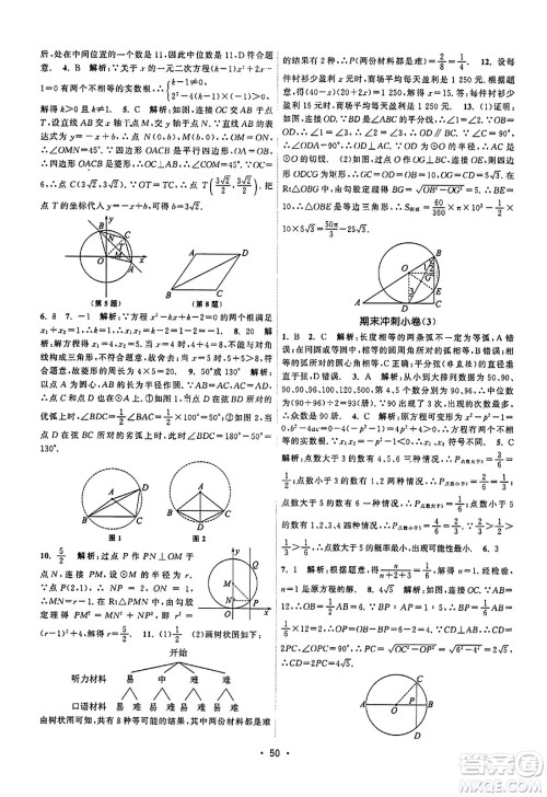 江苏人民出版社2023年秋课时提优计划作业本九年级数学上册苏科版答案 江苏人民出版社2023年秋课时提优计划作业本九年级数学上册苏科版答案